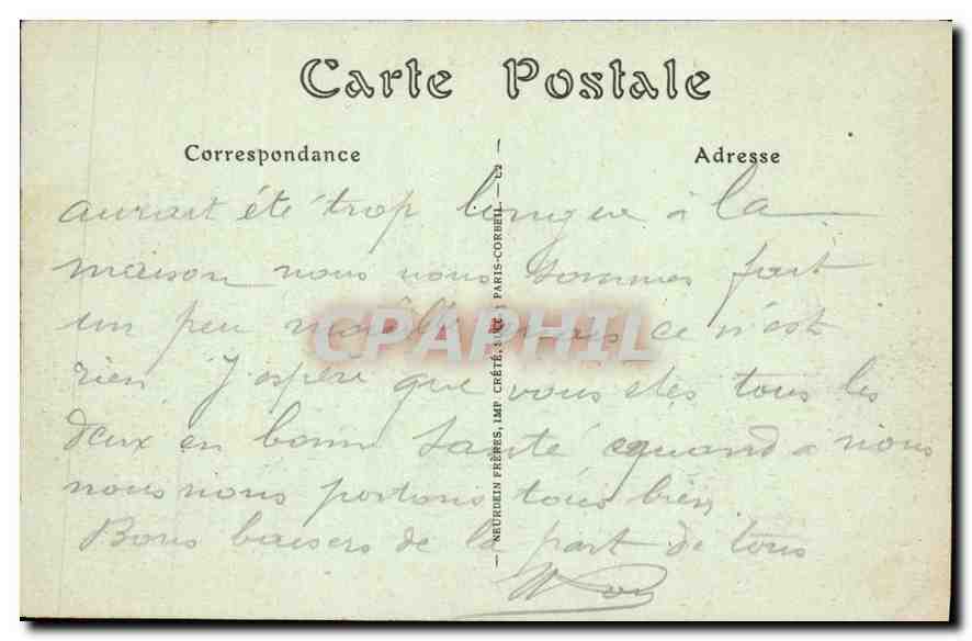 CPA Pau Vue sur le Boulevard des Pyrenees  — Rückseite