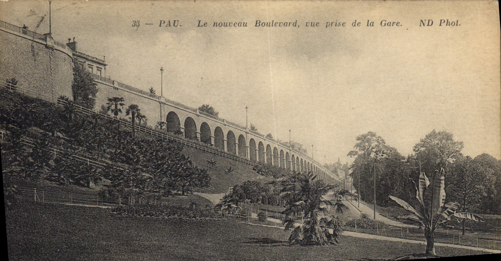 Pau. Le nouveau Boulevard, vue prise de la Gare — ND Phot. n°33