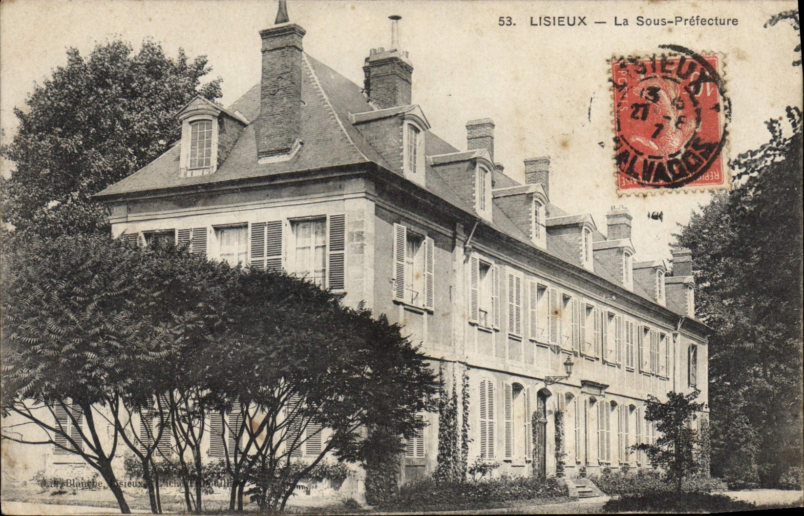 Lisieux — La Sous-Préfecture — J. Lévy-Blanche, Lisieux, Éditeur