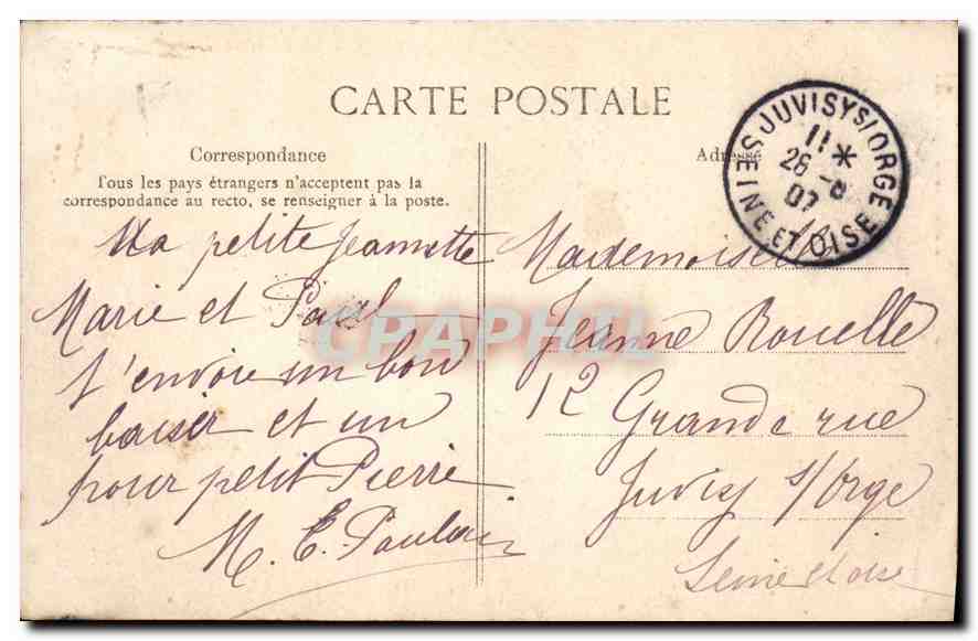Lisieux — La Sous-Préfecture — J. Lévy-Blanche, Lisieux, Éditeur — Verso