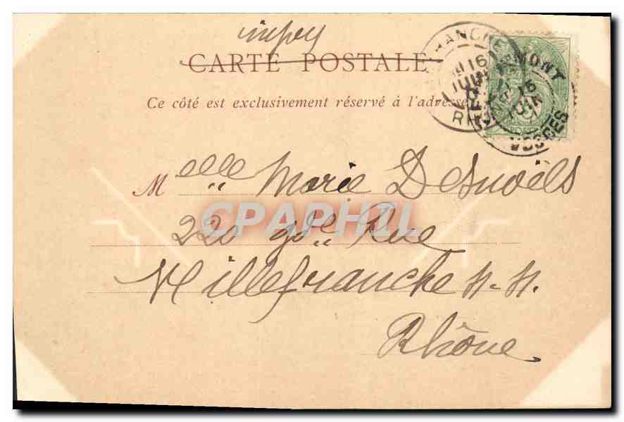 CPA Gerardmer Les Xettes  — Verso