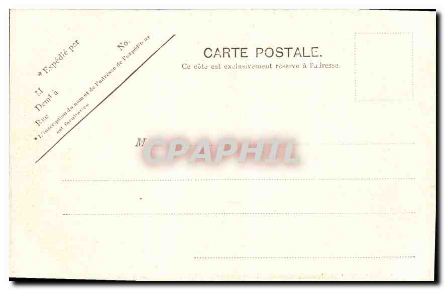 CPA Lyon Statue de Louis XIV Place Bellecour  — Verso