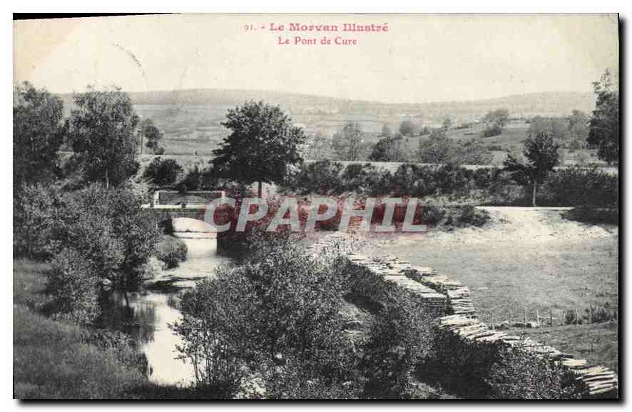 CPA Le Morvan Illustre Le Pont de Cure 