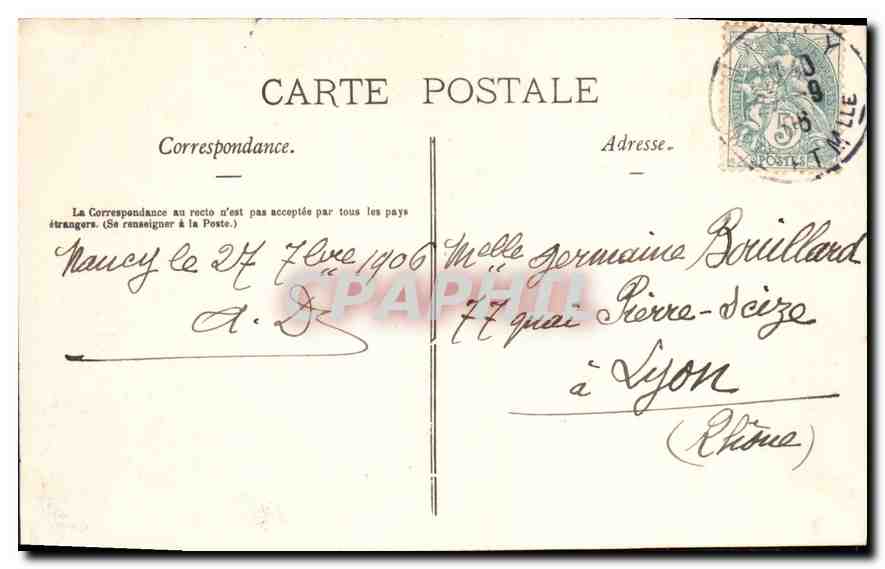 CPA Nancy La plus ancienne Porte du Vieux Nancy  — Rückseite