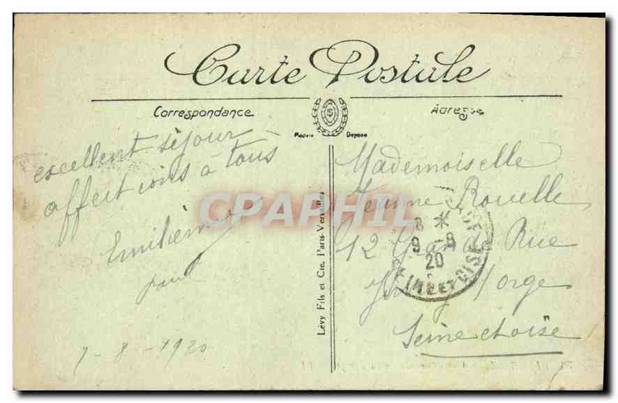 Biarritz — Vue générale de la Plage — LL — Verso