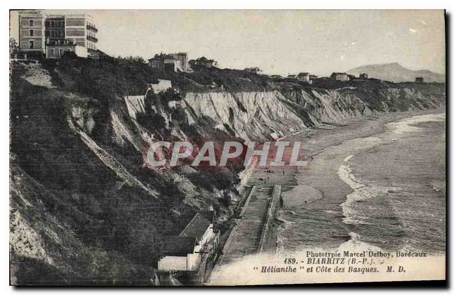 CPA Biarritz Helianthe et Cote des Basques 
