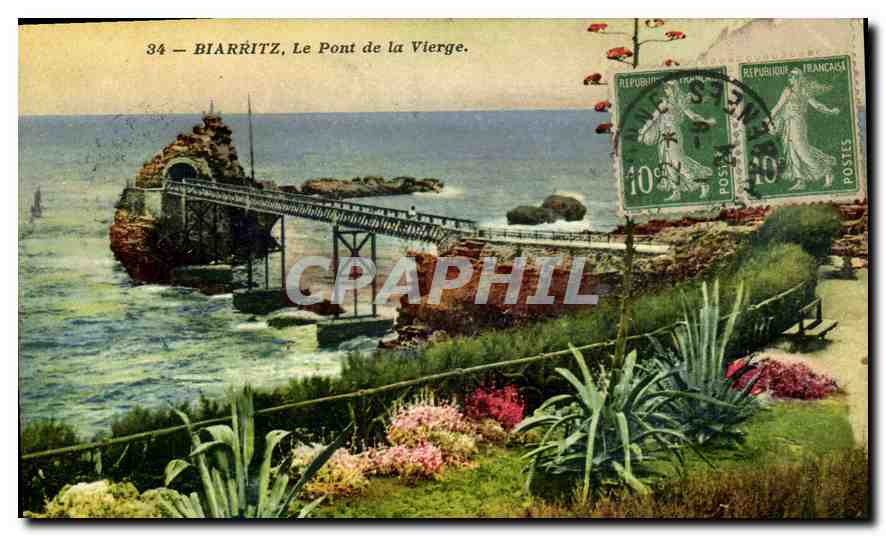 CPA Biarritz Le Pont de la Vierge 