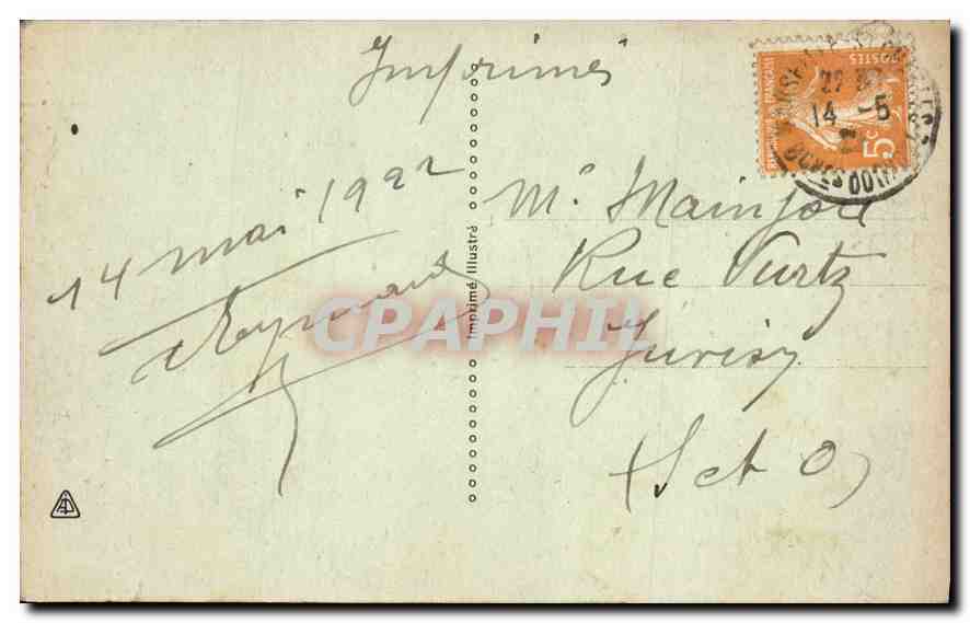 CPA Exposition Coloniale Marseille 1922 Interets francais dans le Levant — Rückseite