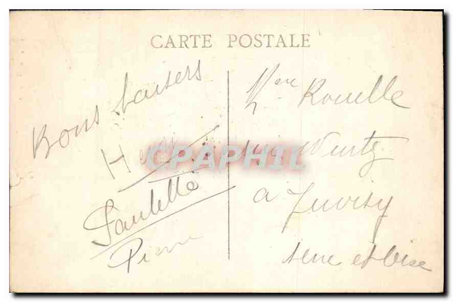 CPA Marseille Un coin du vieux port Bateaux — Verso