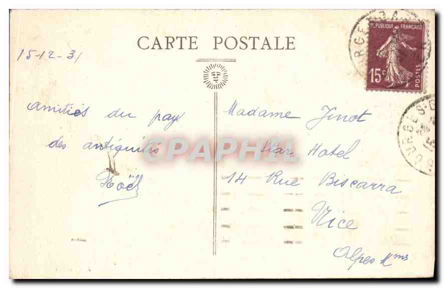 CPA Bourges Vieilles Maisons de la Rue des Toiles  — Back
