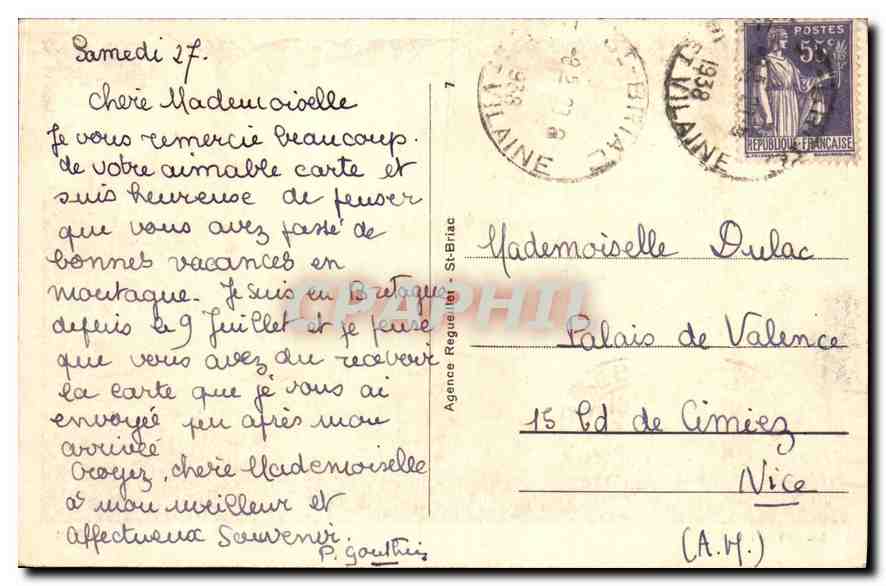 St-Briac — Le Port — LL 30, Agence Reguillien — Rückseite