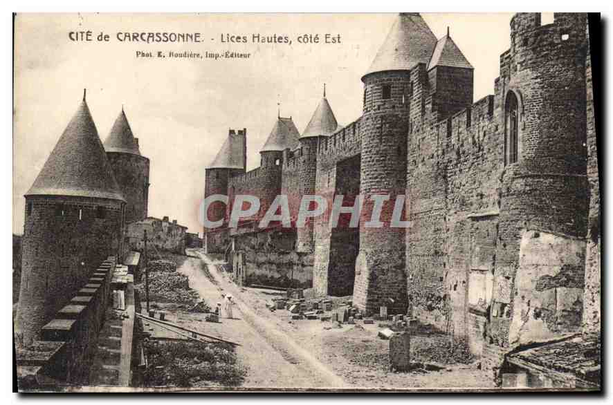 CPA Cite de Carcassonne Lices Hautes cote Est 