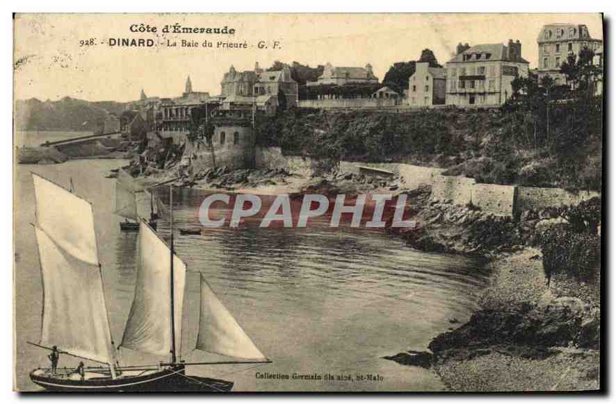 CPA Dinard La Baie du Prieure Bateau
