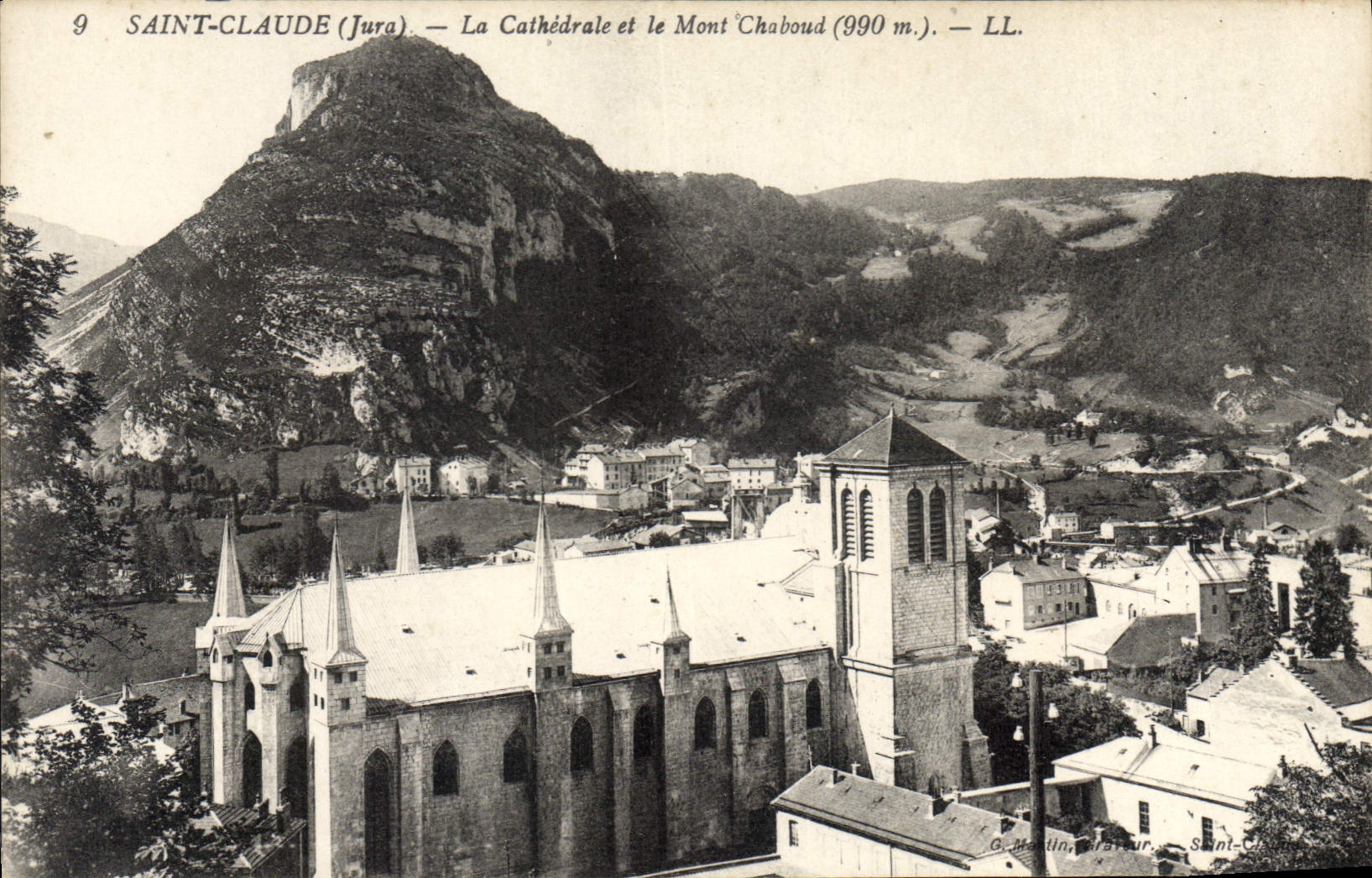 CPA Saint Claude Jura La Cathedrale et le Mont Chaboud 