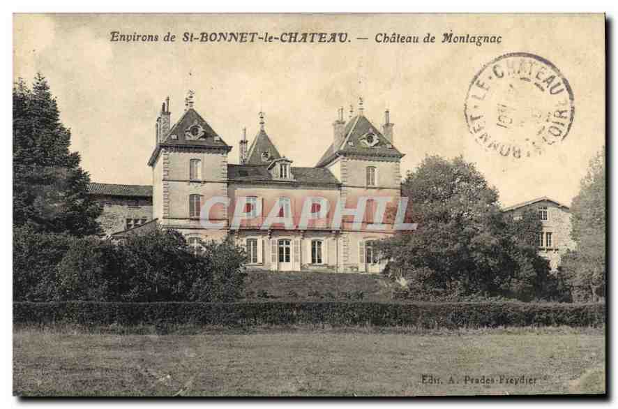 CPA Environs de St Bonnet le Chateau Chateau de Montagnac 
