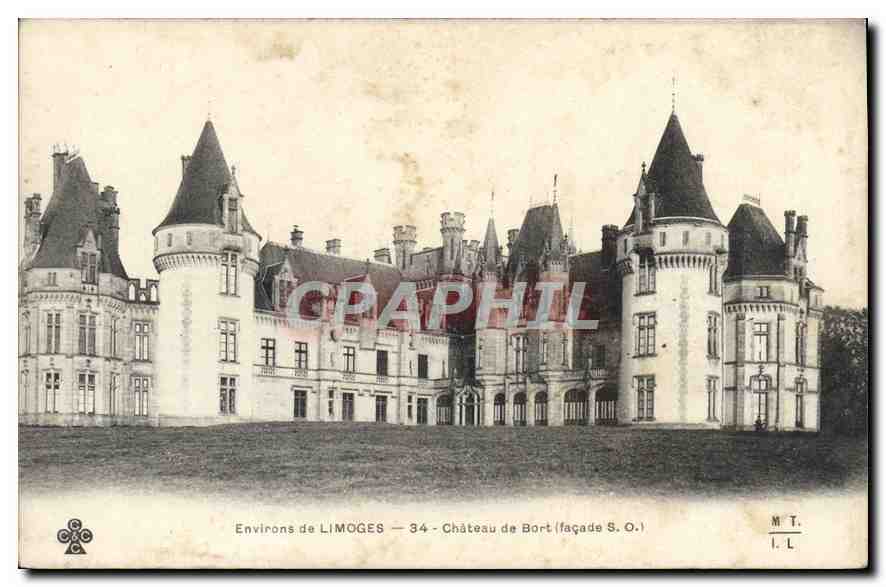 CPA Environs de Limoges Chateau de Bord facades SO 