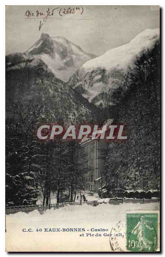 CPA Eaux Bonnes Casino et Pic du Ger 