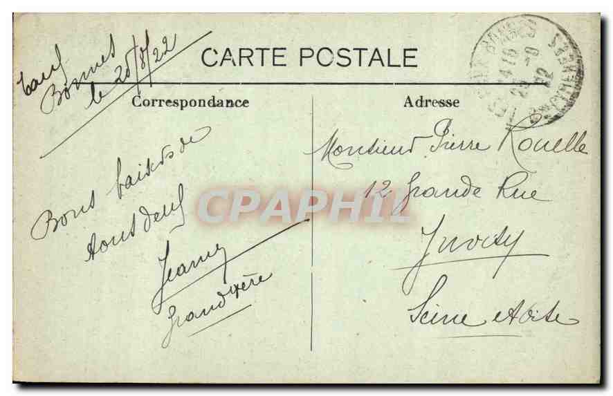 CPA Eaux Bonnes Casino et Pic du Ger  — Rückseite