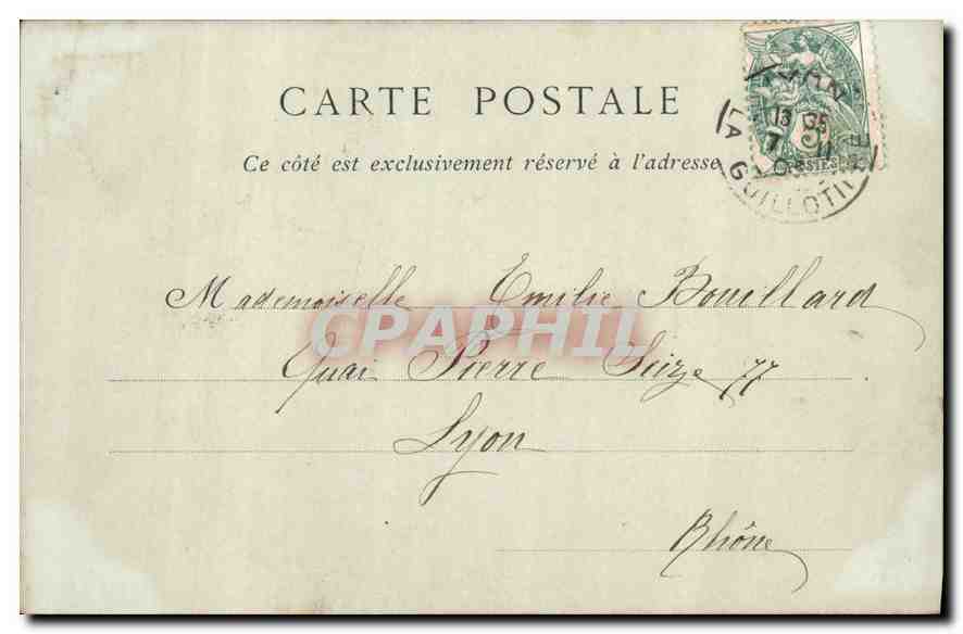 CPA Lyon Le Jardin des Plantes  — Rückseite