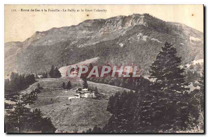 CPA Route de Gex a la Faucille Le Pailly et le Mont Colomby 