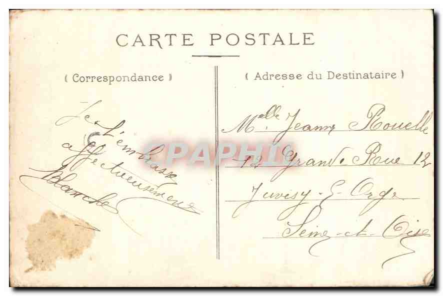 CPA Amitie Sincere Enfant Fleurs — Verso