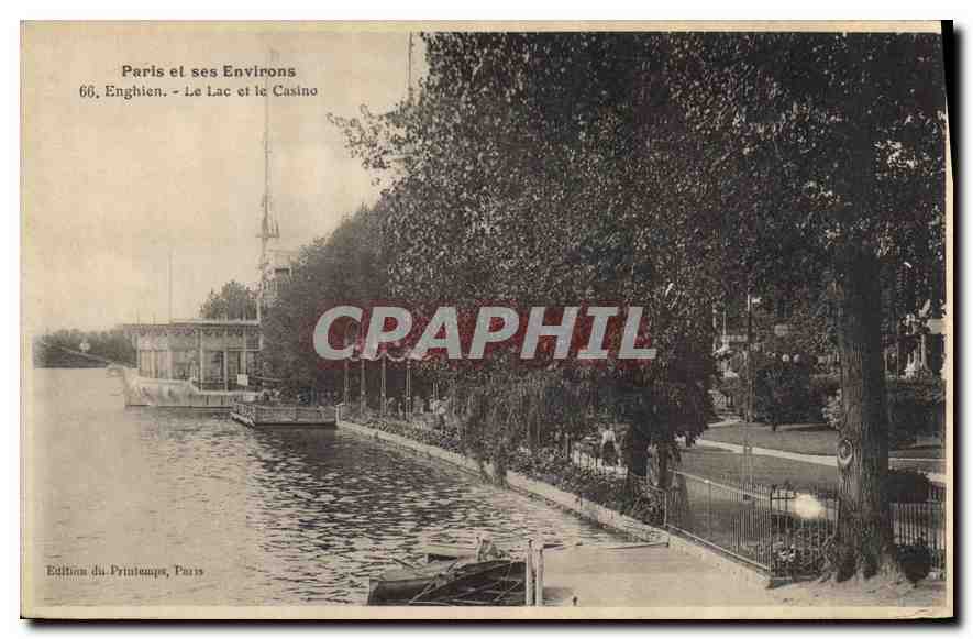 CPA Enghien Le Lac et le Casino 