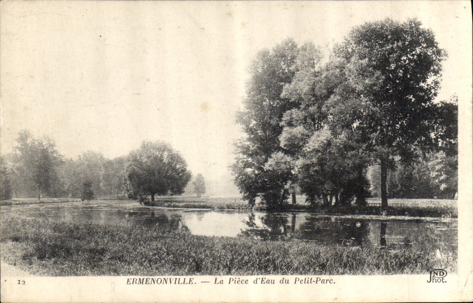 Ermenonville — La Pièce d'Eau du Petit-Parc — Jhot. Phot.