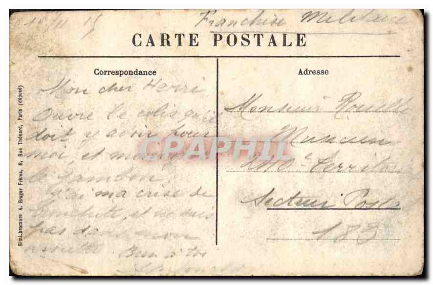 CPA Juvisy Pont des Belles Fontaines  — Back