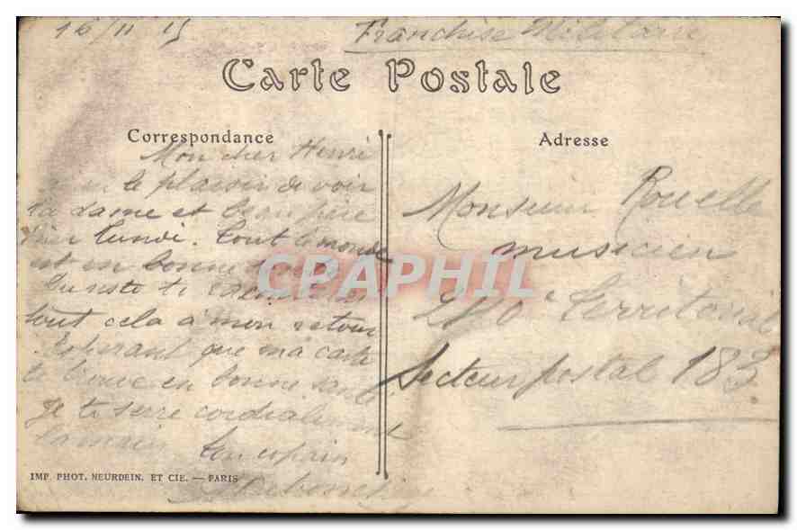 CPA Juvisy sur Orge Les Terrasses  — Back