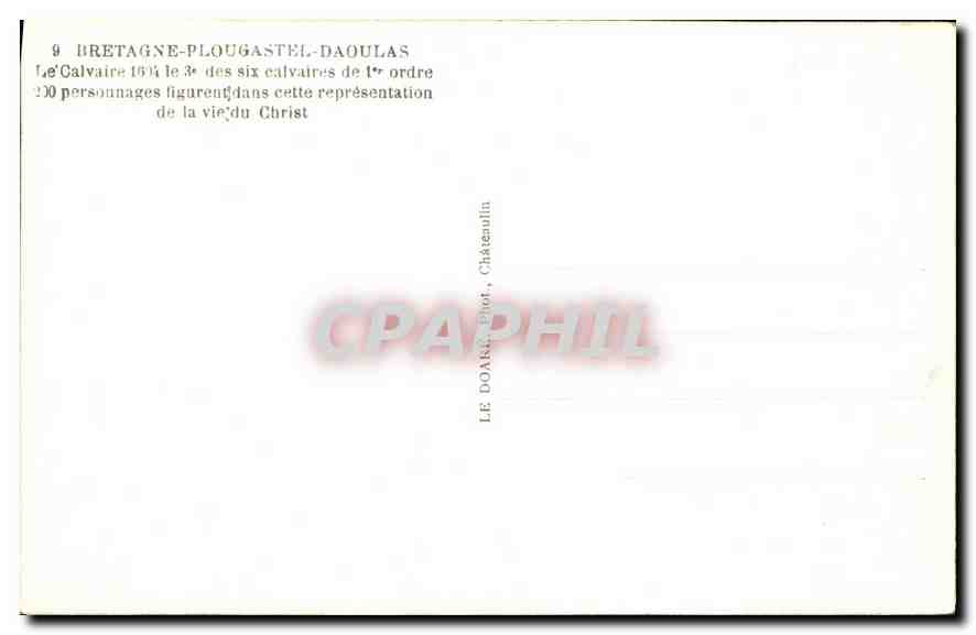 CPA Plougastel Daoulas  — Rückseite