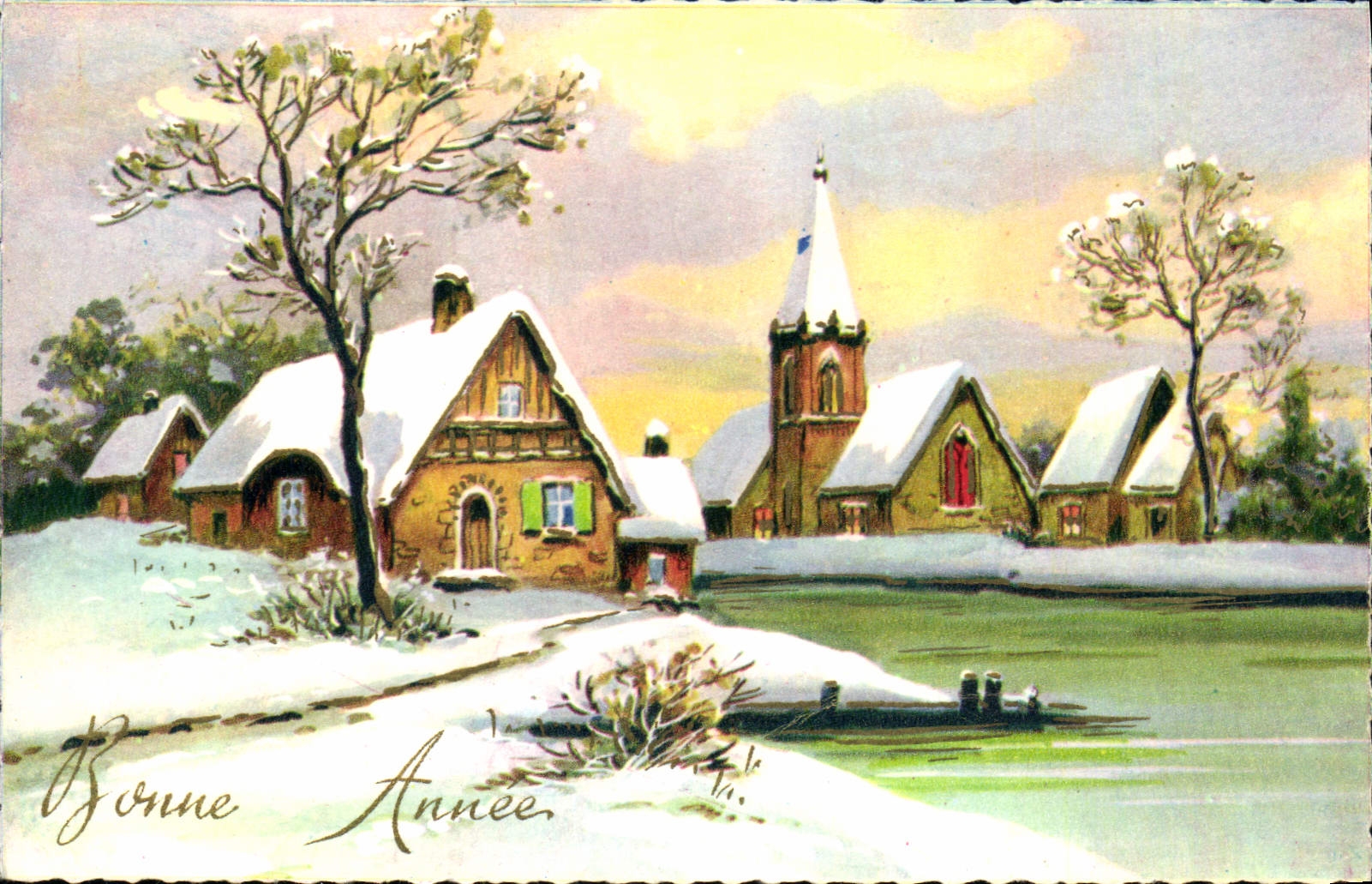 CPA Bonne Annee 