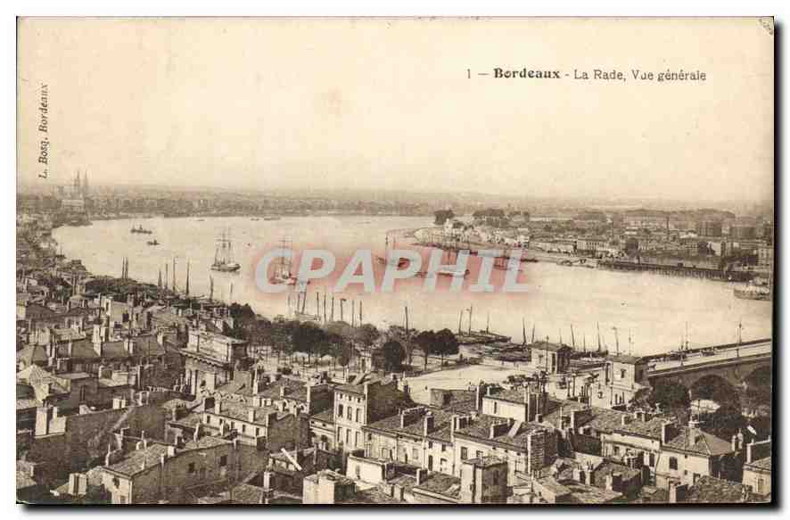CPA Bordeaux La Rade Vue generale 