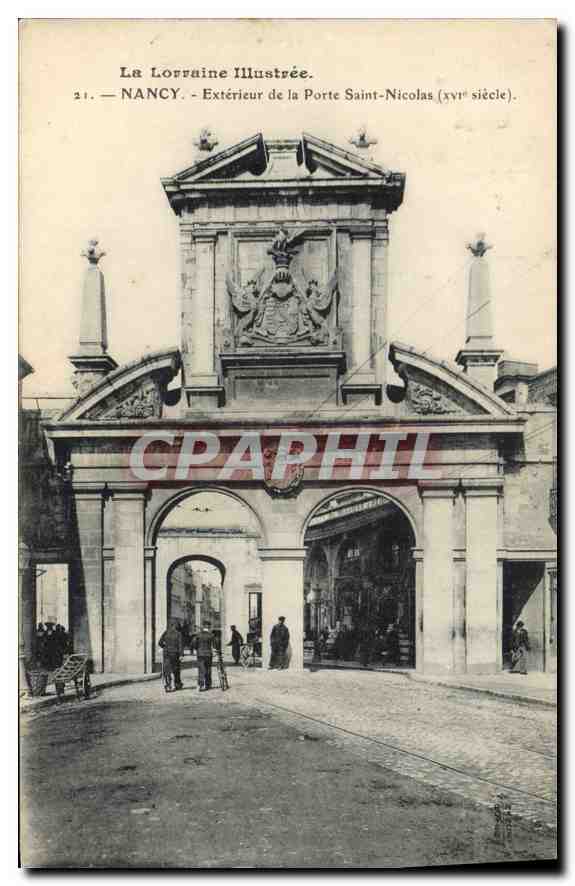 CPA Nancy Exterieur de la Porte Saint Nicolas 