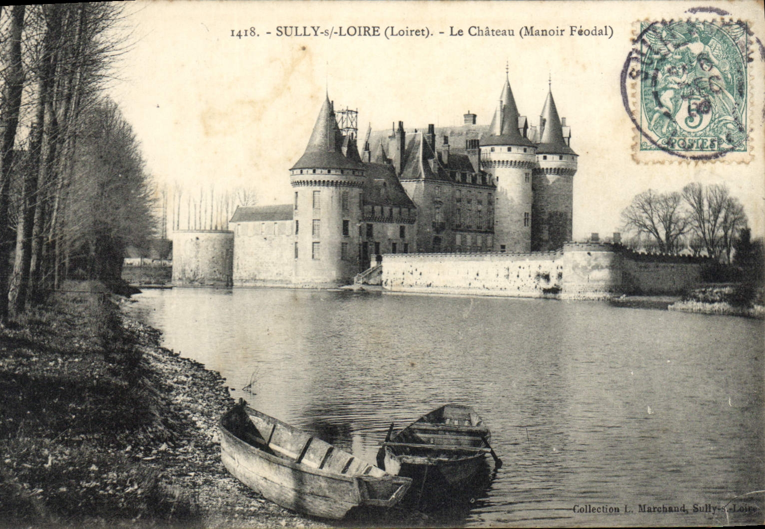 SULLY-s-/LOIRE (Loiret) — Le Château (Manoir Féodal) — Collection L. Marchand