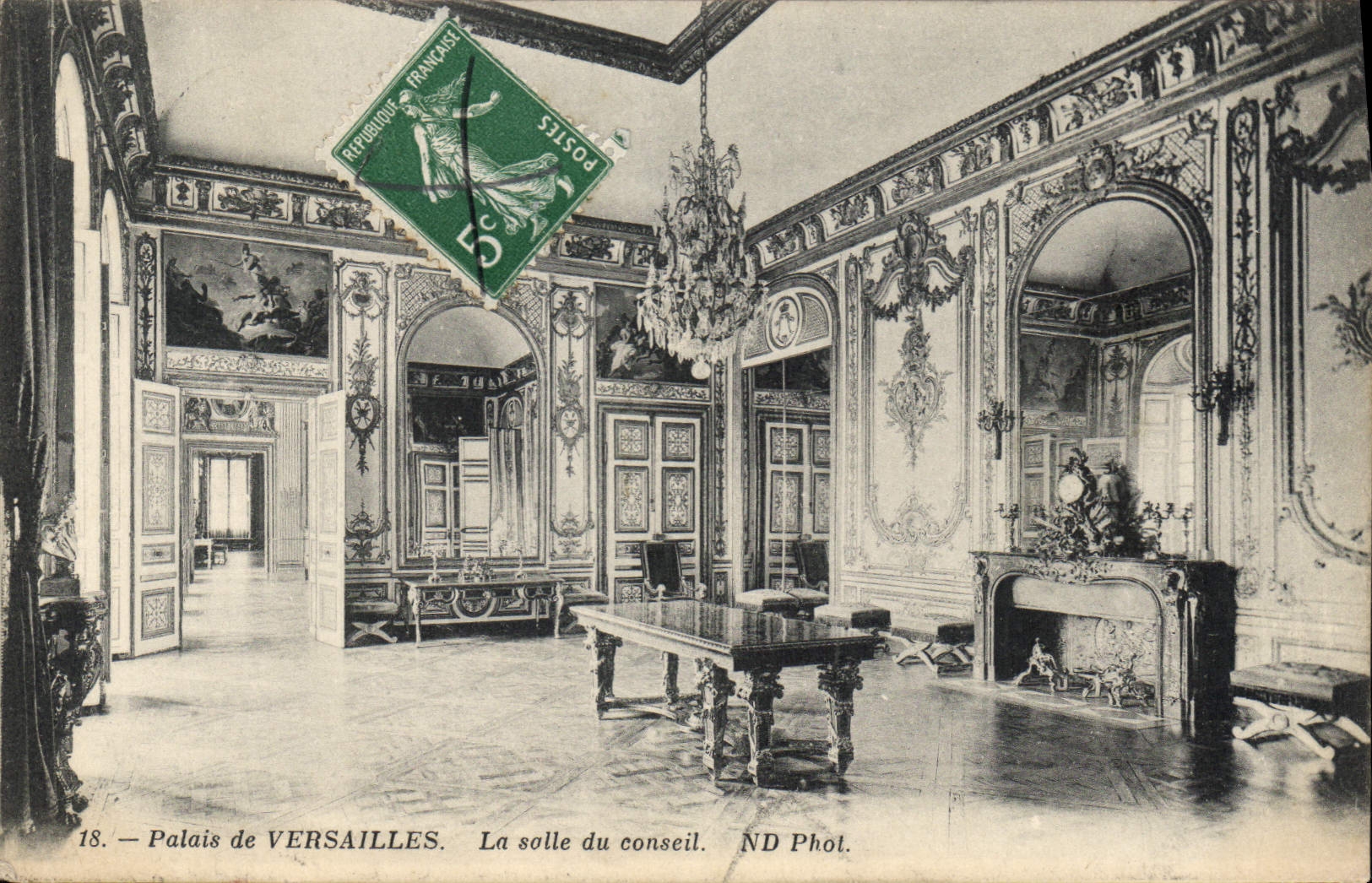 CPA Palais de Versailles La solle du conseil 