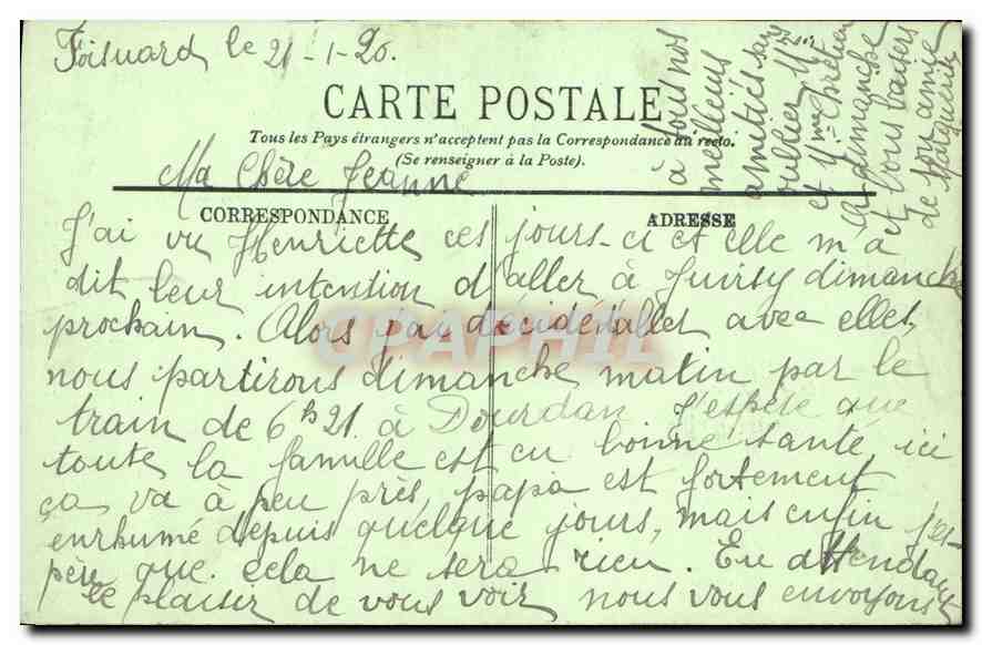 CPA Versailles Le Chateau La Salle des Croisades  — Verso