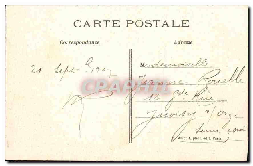 CPA Vincennes Vue Generale du Chateau  — Rückseite