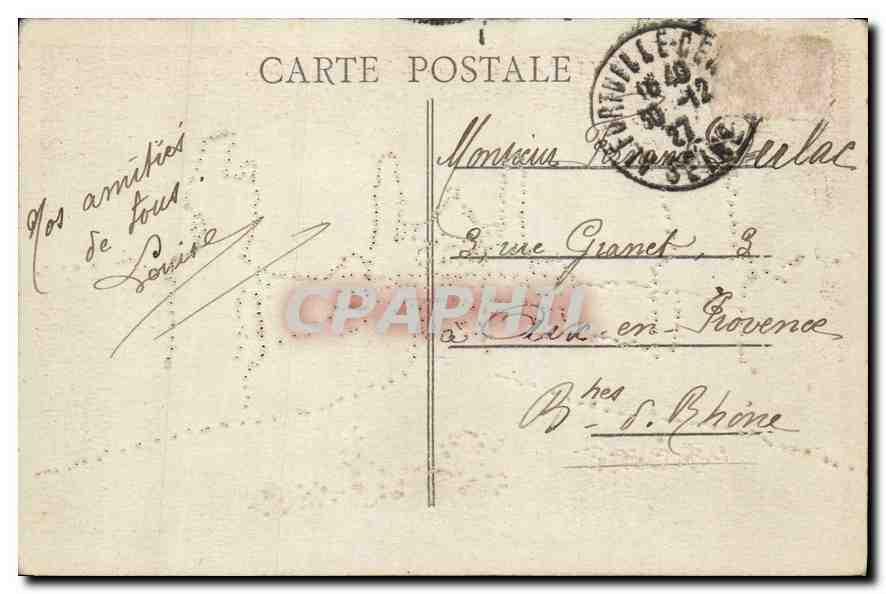 CPA Paris Le Pont d'Iena et le Trocadero  — Rückseite