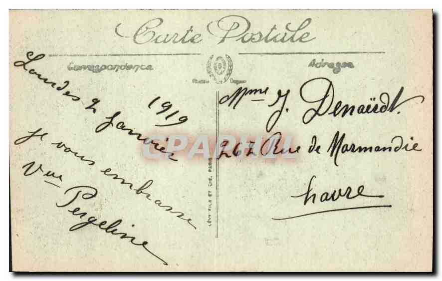 CPA Lourdes La Basilique et la Vierge couronnee  — Verso
