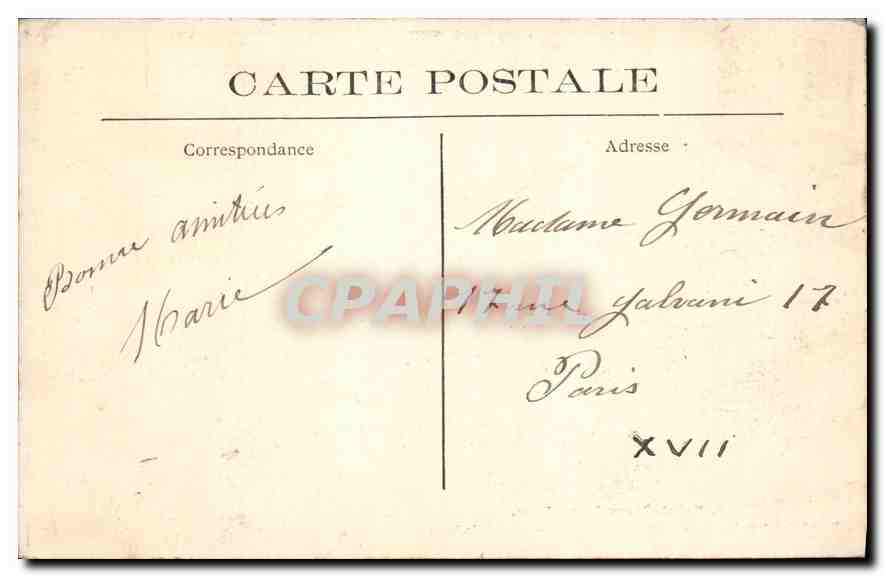 CPA Saint Germain en Laye Facade Septentrionale du Chateau Vue generale du Partierre  — Verso