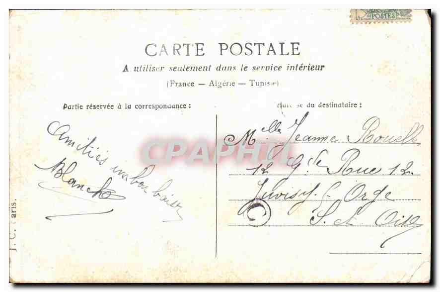 CPA Fanchette cueillait des fleurs Enfant — Rückseite