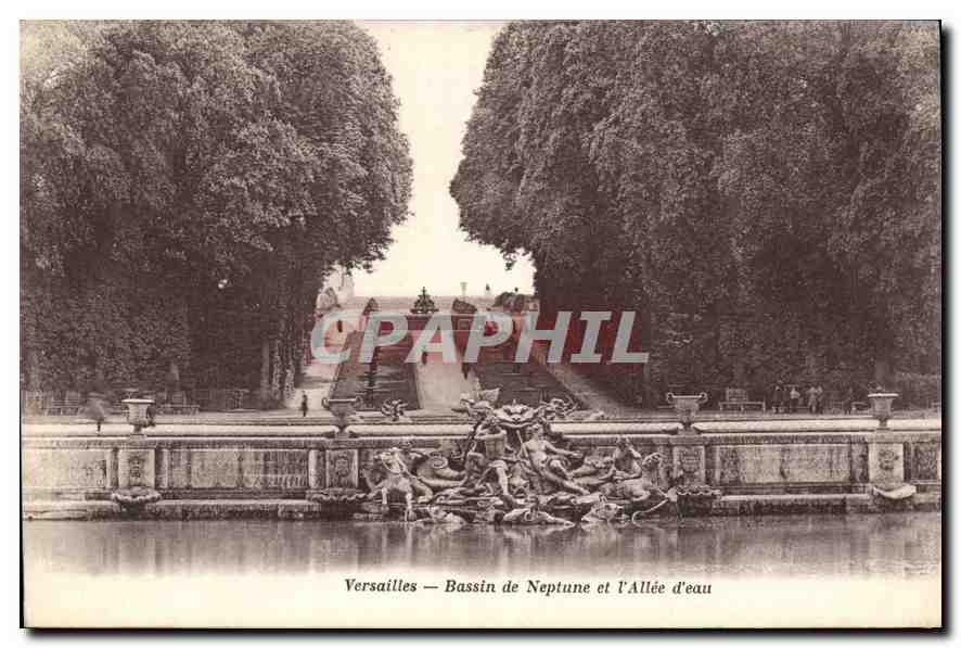 Versailles — Bassin de Neptune et l'Allée d'eau