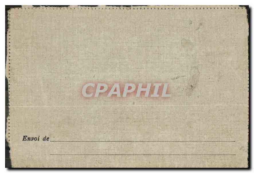 Franchise Militaire Correspondance Militaire Carte Lettre Dulac  — Rückseite