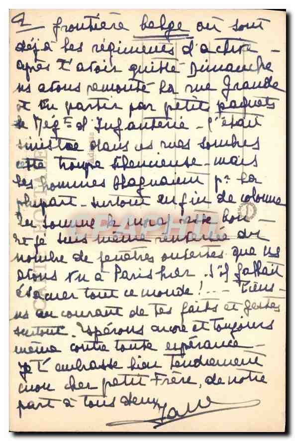 Forêt de Fontainebleau — Le Rempart du Rocher Cuvier-Châtillon — Édition Artistique L.M. n°106 — Verso