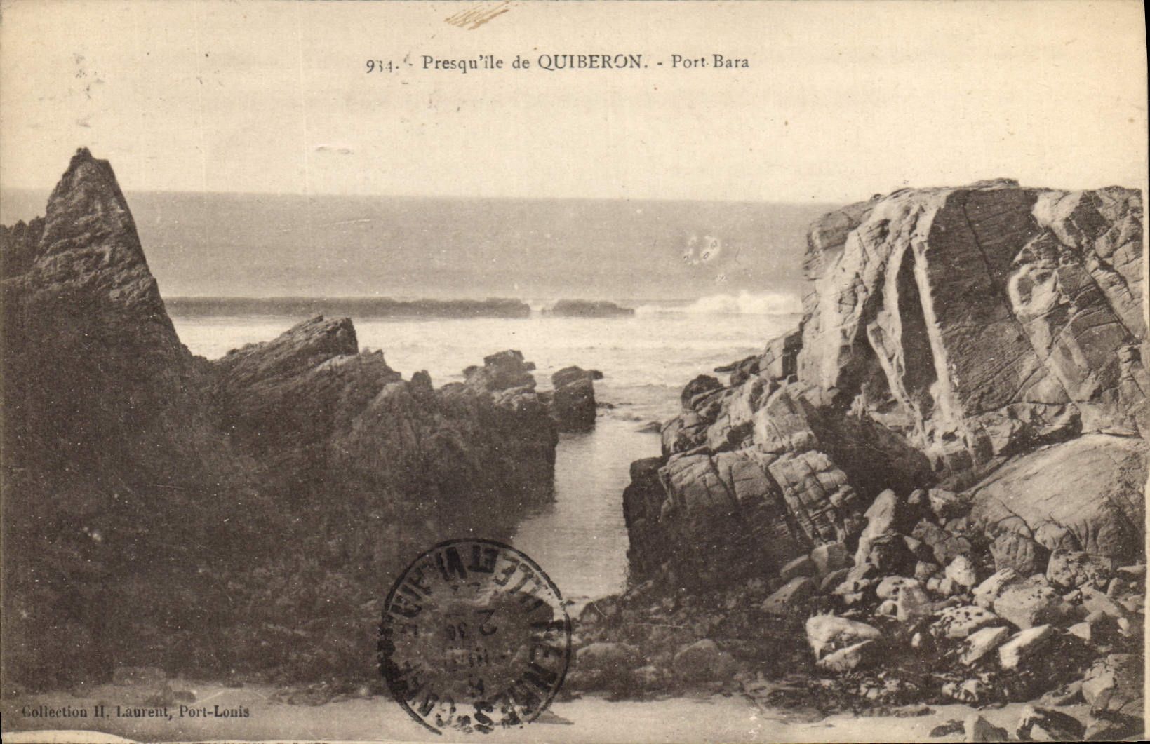 CPA Presquille de Quiberon Port Bara 