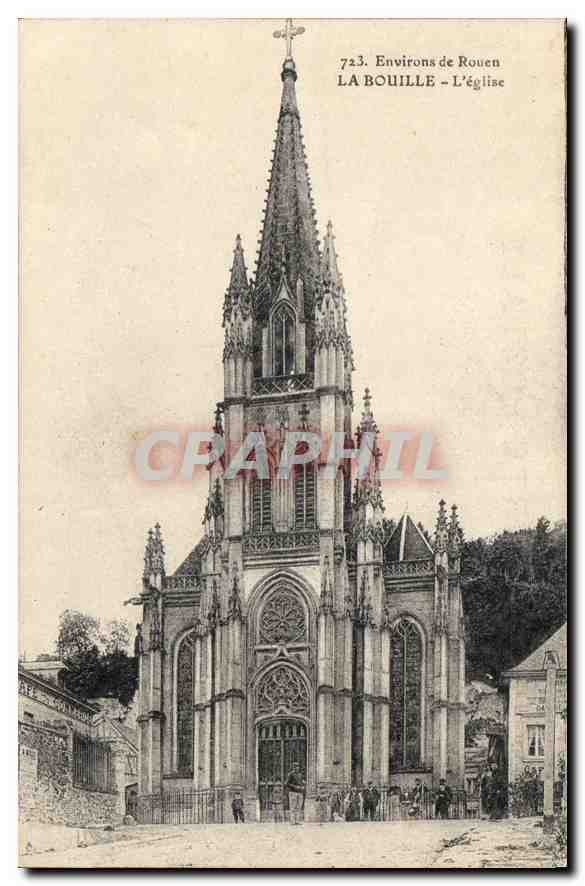 CPA Environs de Rouen La Bouille L'Eglise 