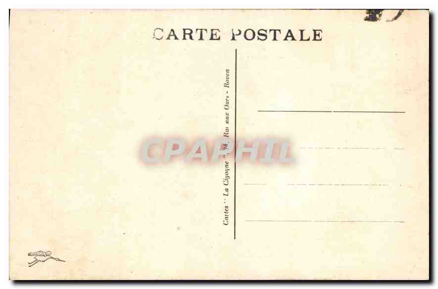 CPA Environs de Rouen La Bouille L'Eglise  — Rückseite