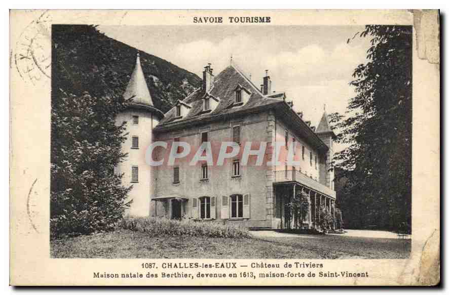 CPA Challes les Eaux Chateau de Triviers 