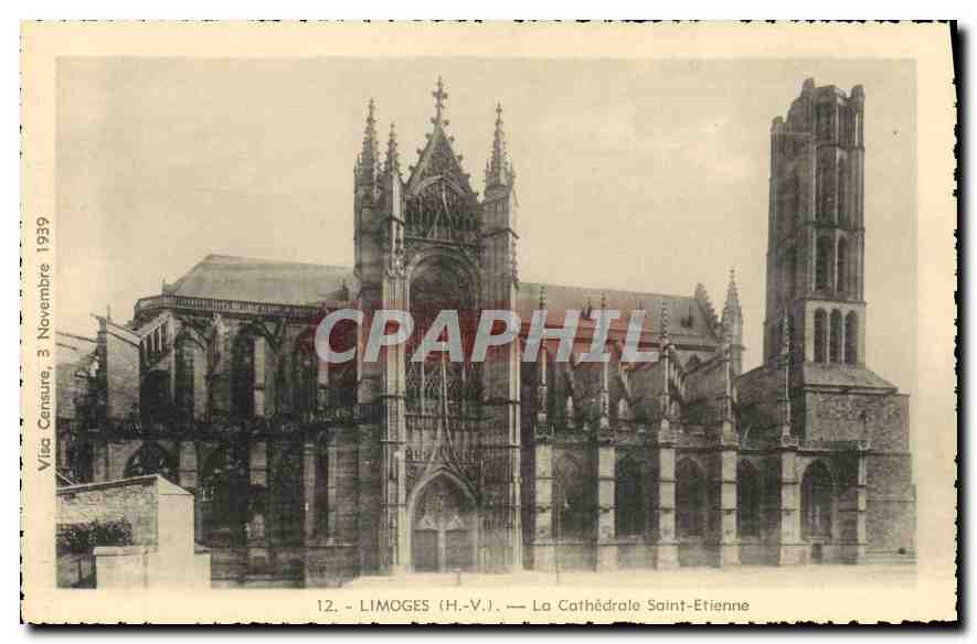 CPA Limoges HV La Cathedrale Saint Etienne 