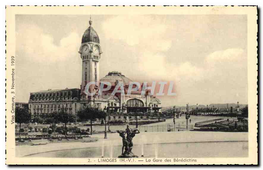CPA Limoges HV La Gare des Benedictins 